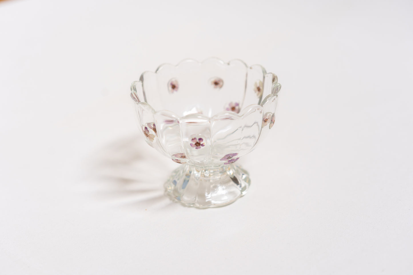 Pressed Wax Flower Dessert Bowl
