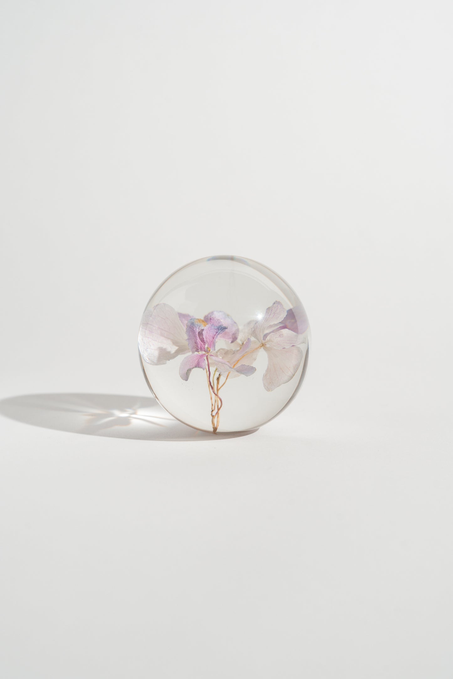 Hydrangea Resin Orb