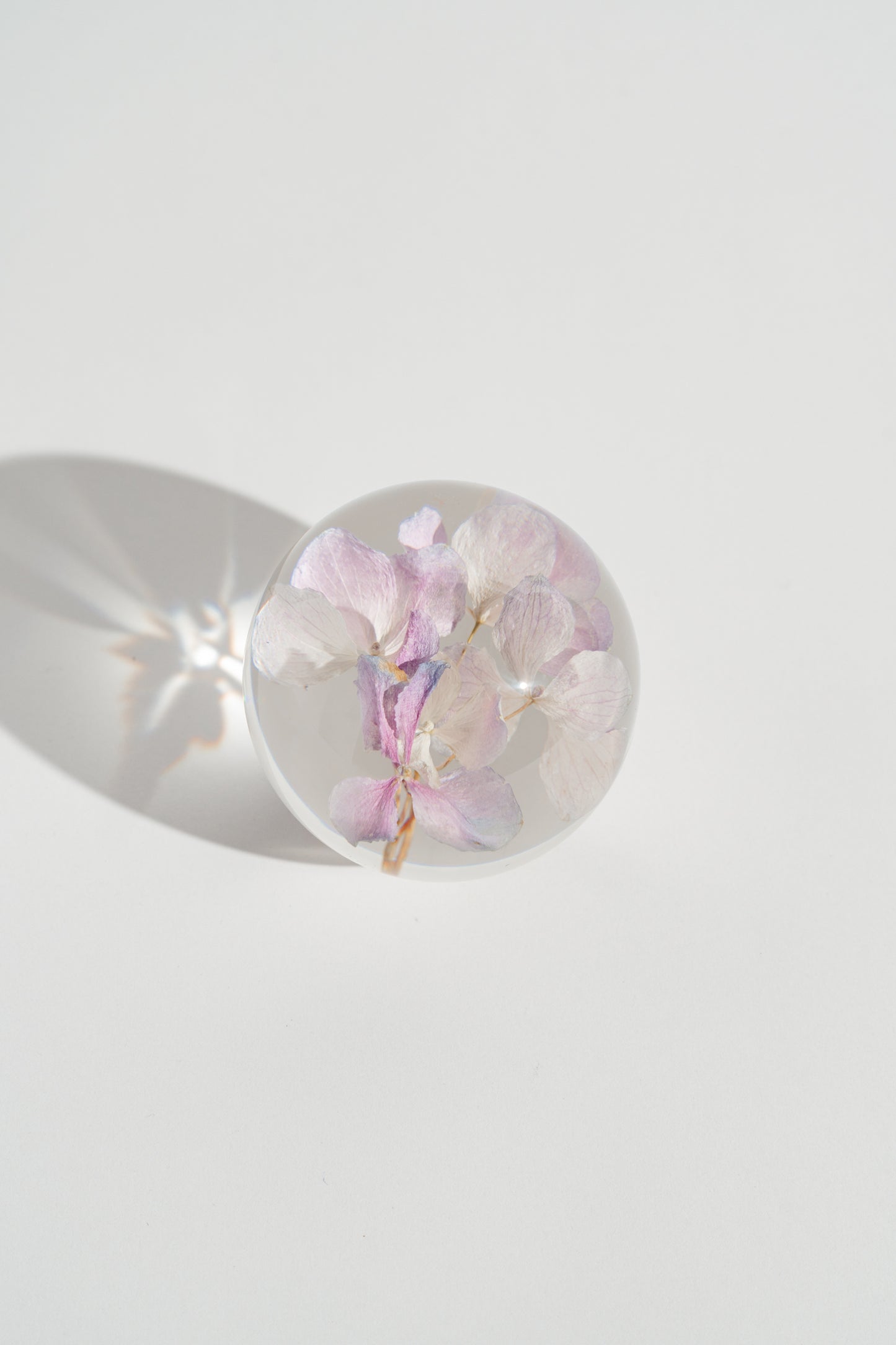 Hydrangea Resin Orb