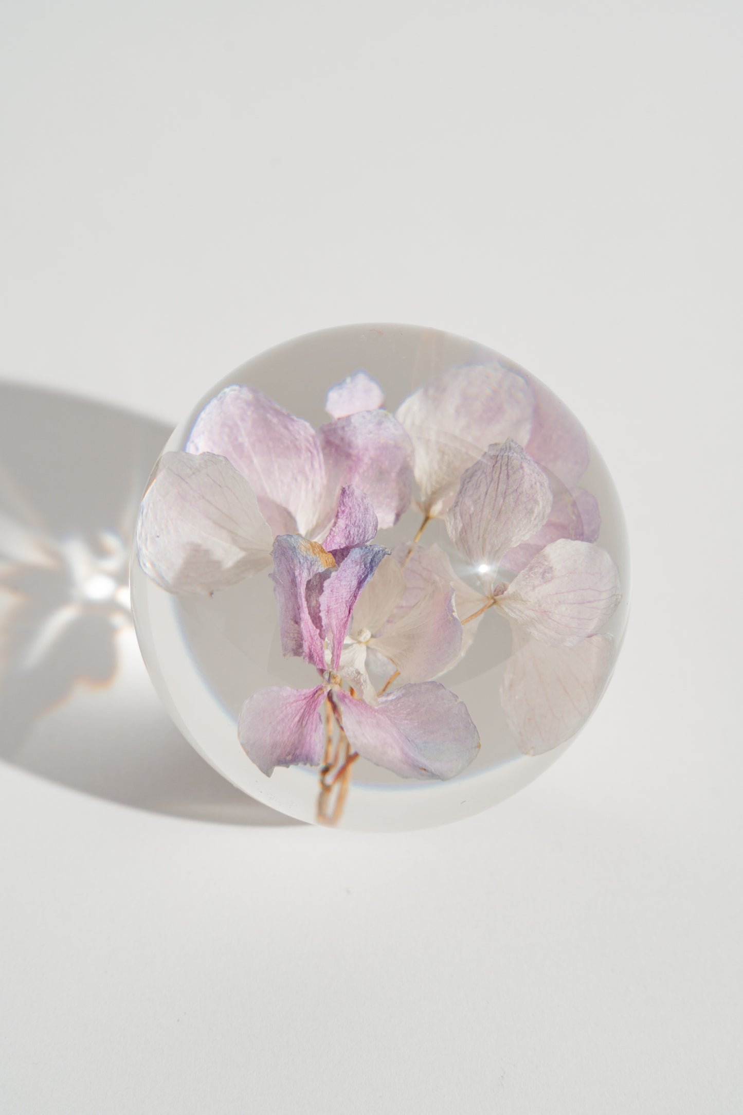 Hydrangea Resin Orb