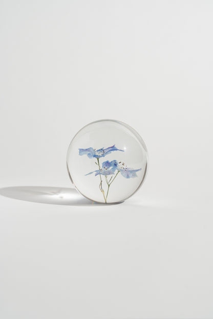 Delphinium Resin Orb