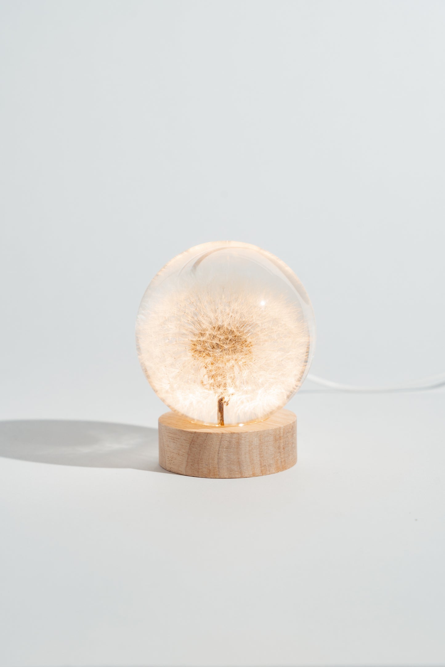 USB LED Wooden Luminous Base Lamp