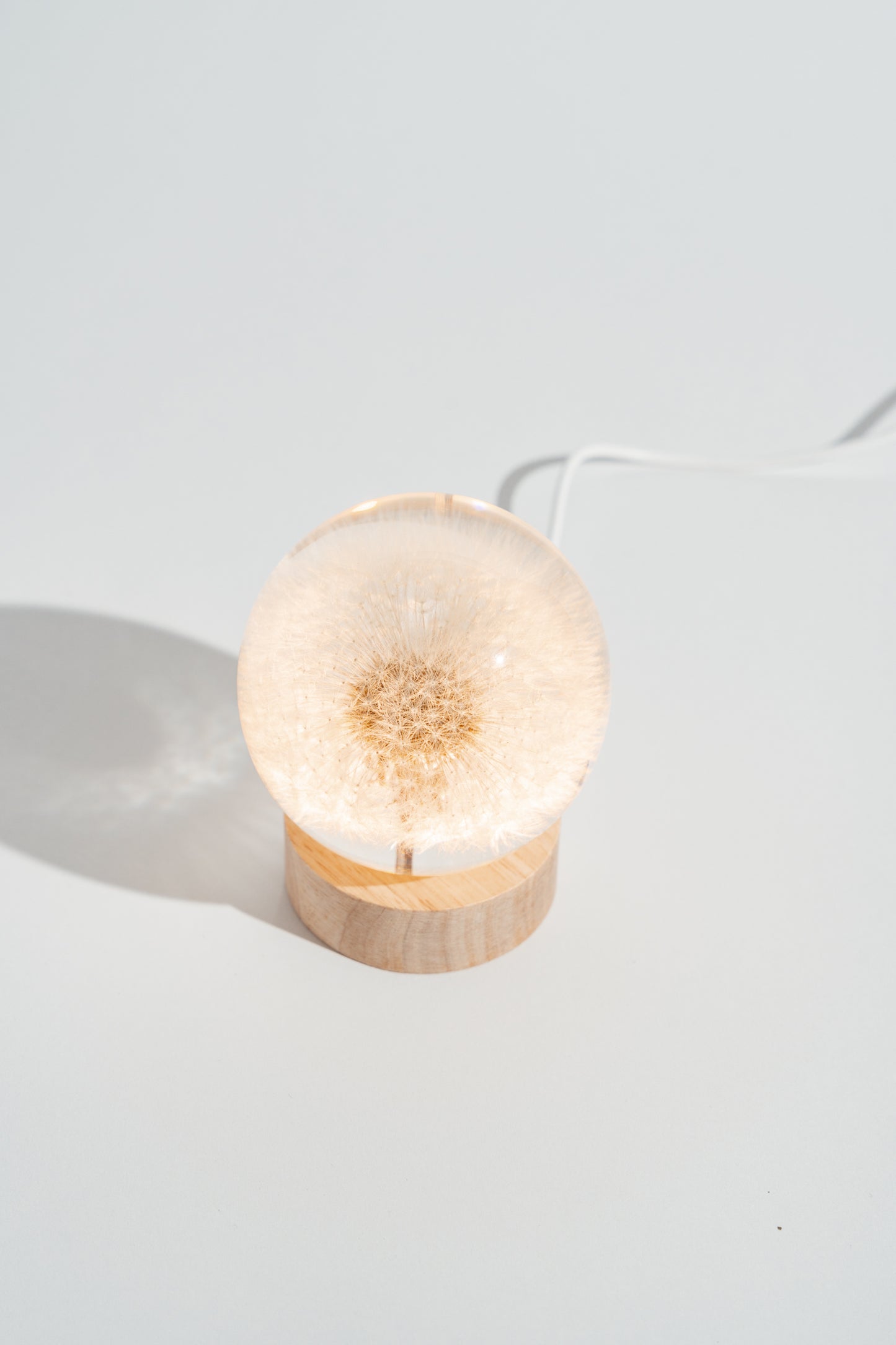 USB LED Wooden Luminous Base Lamp