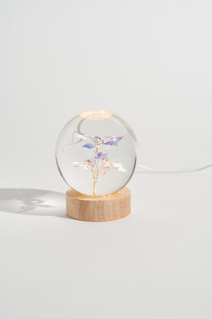 Delphinium Resin Orb