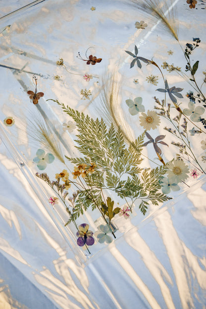 Floral Resin Folding Table