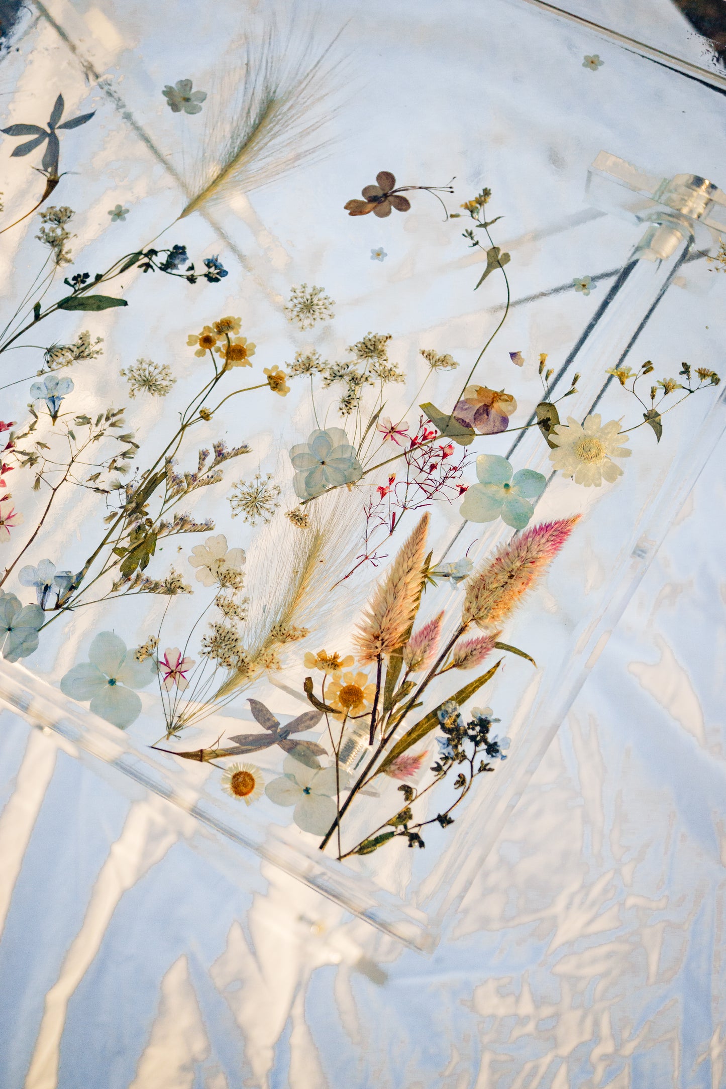 Floral Resin Folding Table