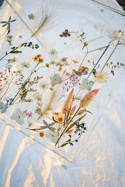 Floral Resin Folding Table