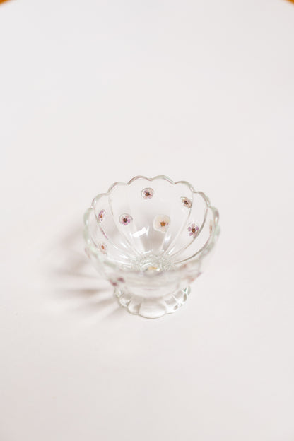 Pressed Wax Flower Dessert Bowl