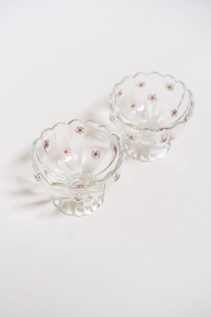 Pressed Wax Flower Dessert Bowl